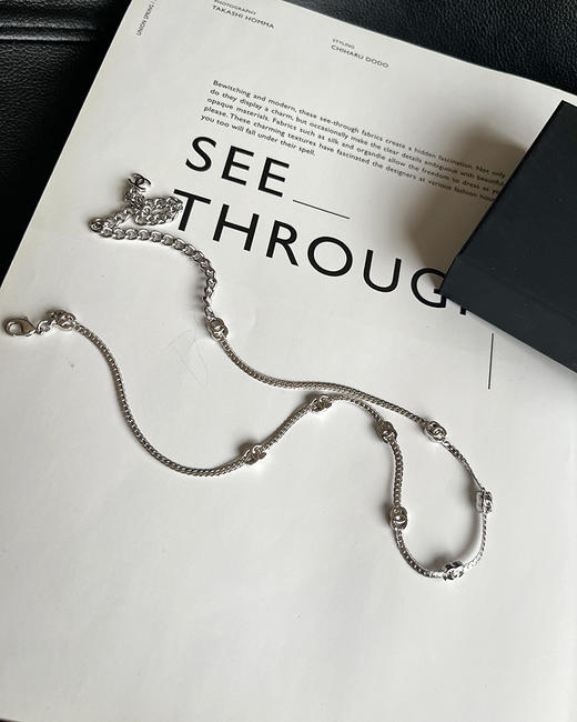 THS 8.24-无 香家 长短款双C蛇骨链颈链 项链 CU1234 商品图7