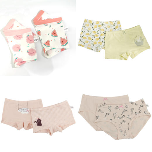 【特价】【3条】男童女童卡通平角三角内裤【TK23360M/W】 商品图1