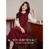 【专属特价】熙世界法式赫本小香风连衣裙秋季新款复古感长袖拼接假两件裙子 商品缩略图2