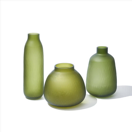 厂家直销创意手工刻磨大肚子小口玻璃花瓶居家客厅软装酒店装饰品 商品图8