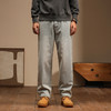 【新款DQ】大依优型大码松紧腰直筒牛仔裤长裤男舒适休闲简约百搭加肥加大男装潮款 商品缩略图7