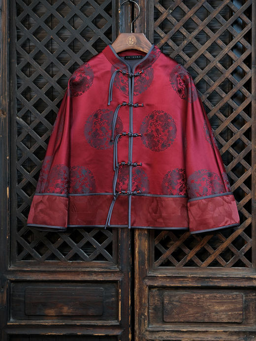 盛唐婧 |福禄新中式国风库缎外套 商品图2