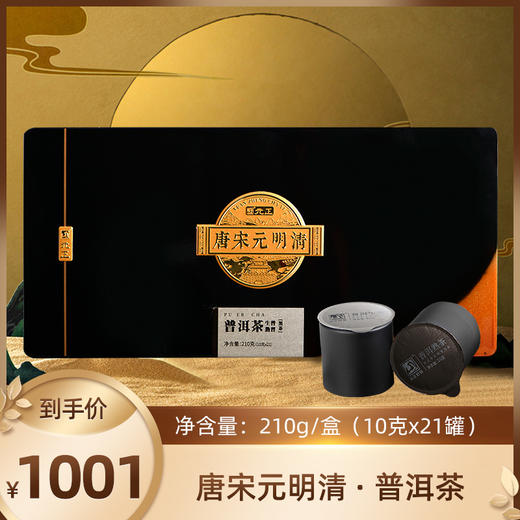 元正 【2023唐宋元明清 】系列普洱茶210g 商品图0
