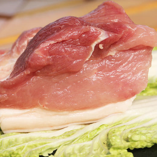 【3份包邮】安心猪后腿肉 粮食喂养 肥瘦分明 急冻锁鲜 后尖肉 炒菜  1斤 商品图4