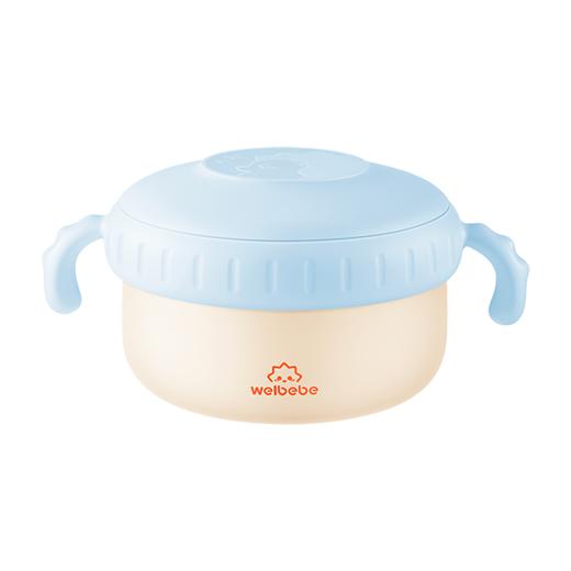 松下儿童餐具注水保温碗蓝色 商品图0