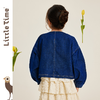 littletime女童洋气牛仔外套春秋短款宽松潮2023新款女孩儿童上衣 商品缩略图2