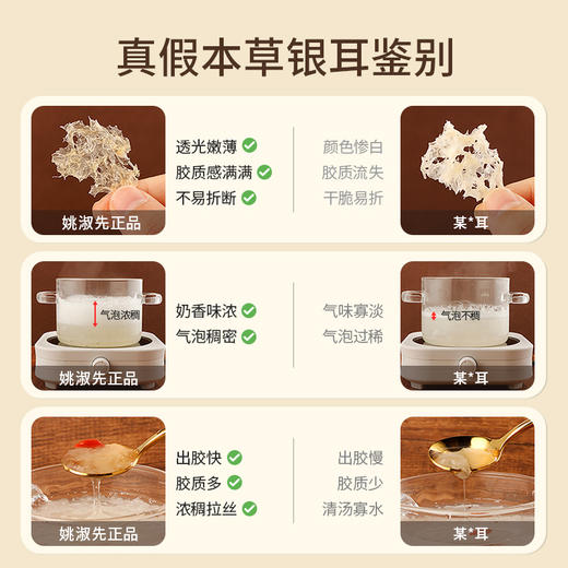 40克姚淑先有机本草银耳尝鲜装（2g*20袋）40g A-2930 商品图2