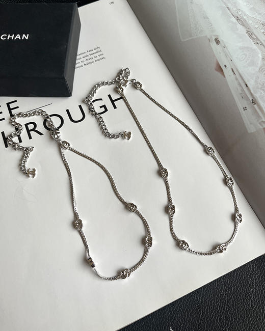 THS 8.24-无 香家 长短款双C蛇骨链颈链 项链 CU1234 商品图4