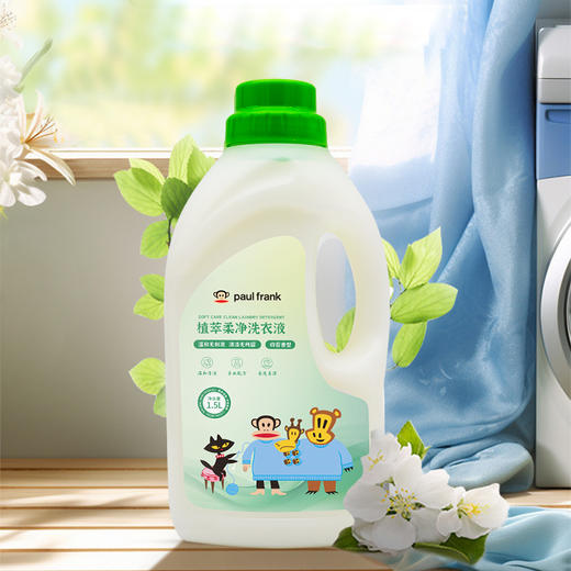 大嘴猴贴心管家四件套（洗衣液1.5L 、油污剂 625g、洗洁精500g、洗衣皂300g） 商品图4