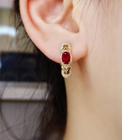 1.21ct 红宝石耳扣 商品图4
