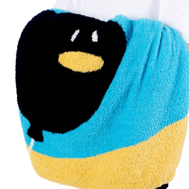 怪奇鹅半边绒毛毯-气球款