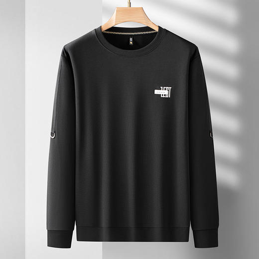 【新款DDS】大依优型大码卫衣长袖休闲加肥加大男士胖子大码内搭上衣打底显瘦 商品图4