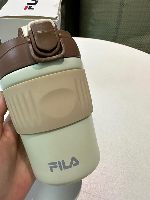 存元！Z品单！fila不锈钢咖啡杯多功能直饮吸管保温杯 商品图7