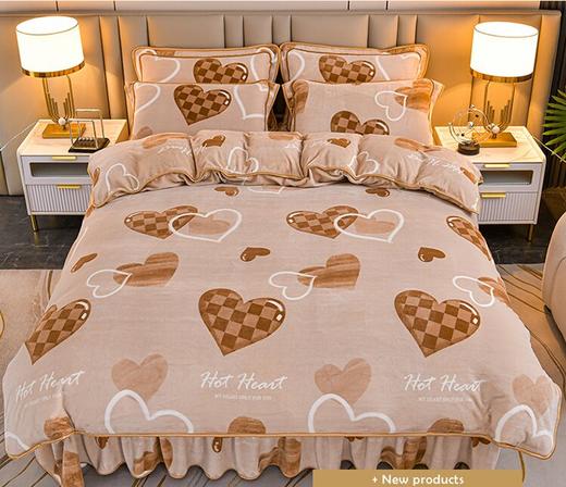 秋冬【牛奶绒四件套床品】加厚保暖套件 亲肤宝宝绒 中老年被套床上用品 送爸妈好物 商品图12