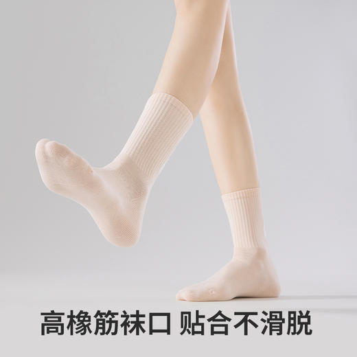 副歌5A抑菌高棉运动女袜3双装1380（2月5号后发货） 商品图2