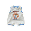 【韩版无袖小熊连体衣】2024夏款A类透气婴儿短爬0-2岁男宝宝外穿韩版帅气 商品缩略图4