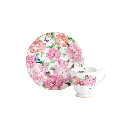 Royal Albert 米兰达可儿 马克杯2件套装 骨瓷茶杯三件套欧式咖啡杯碟 商品图0