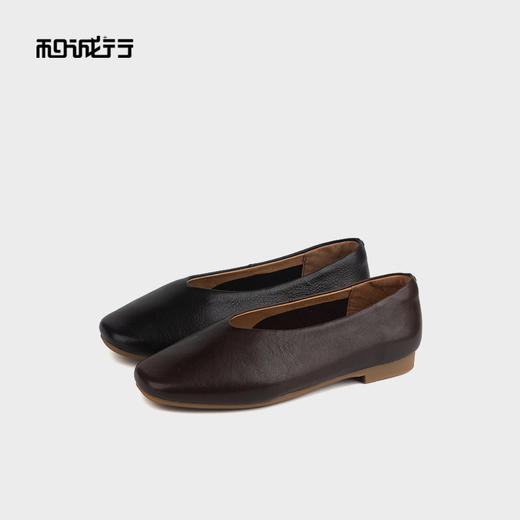 和诚行 2024秋冬新款时尚百搭平底一脚蹬女士休闲浅口单鞋1200032 商品图3