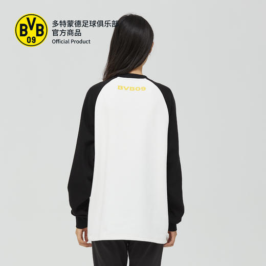 【官方正版】多特蒙德足球俱乐部｜圆领卫衣BVB拼色长袖T恤球迷休闲上衣 商品图4