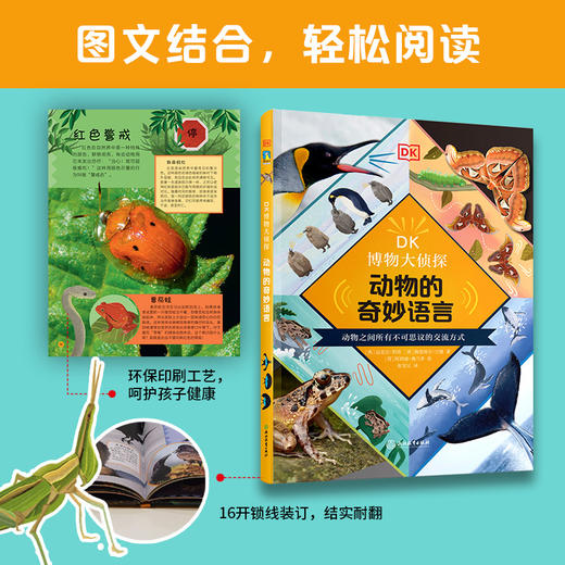 【全3册】DK博物大侦探.动物的奇妙语言+怎么不被吃掉+动物的不同 商品图6