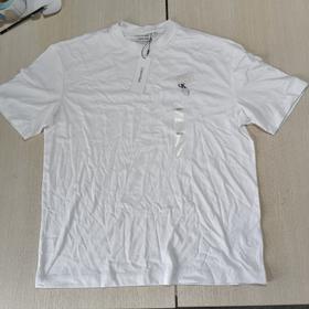 瑕疵Calvin Klein/CK男士纯棉休闲时尚OVER SIZE纯色短袖T恤