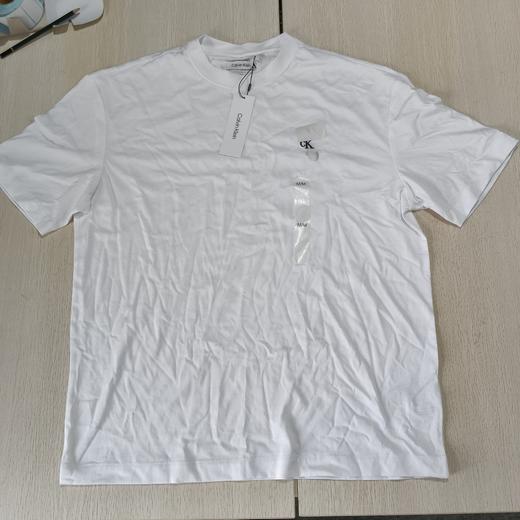 瑕疵Calvin Klein/CK男士纯棉休闲时尚OVER SIZE纯色短袖T恤 商品图0
