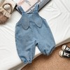 【甜美翻领清新衬衫背带裤两件套】秋装新款婴幼儿套装女童牛仔连身衣 商品缩略图3