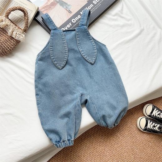 【甜美翻领清新衬衫背带裤两件套】秋装新款婴幼儿套装女童牛仔连身衣 商品图3