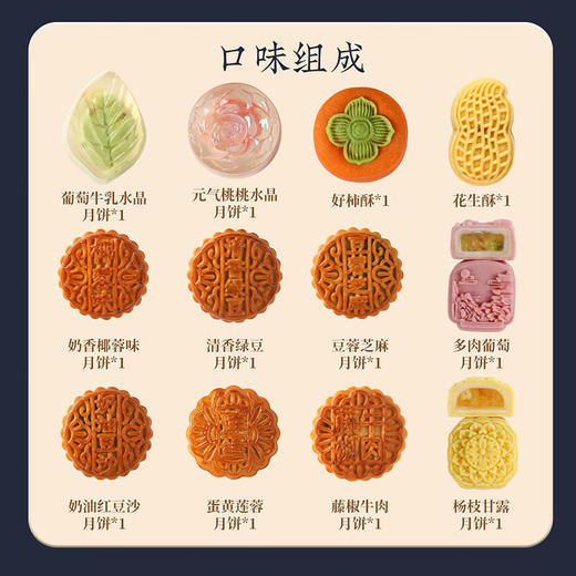 悠享时（YOTIME）中秋月饼礼盒673g 广式流心酥月双层月饼礼盒集锦中秋节礼品 商品图7