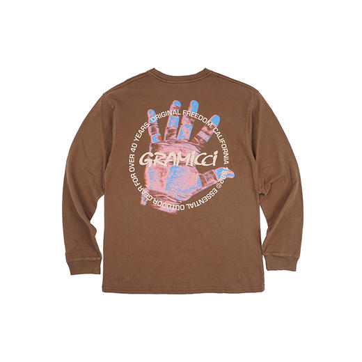 GRAMICCI CLIMBER’S HAND L/S TEE 有机棉印花长袖圆领TEE 商品图1