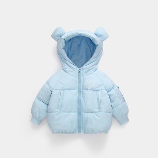 【耳朵戴在头顶，萌趣可爱~】秋冬新款男童女童小孩 中小儿童加厚连帽羽绒棉衣 棉服棉袄外套 高支高密纤维面料 平整细腻手感柔软 不易掉色不易起球-QQ 商品图6