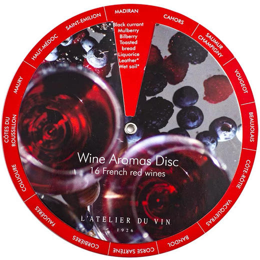 法国L'Atelier du Vin 32种葡萄酒鉴香卡双面圆形 红酒香气品鉴卡 商品图4