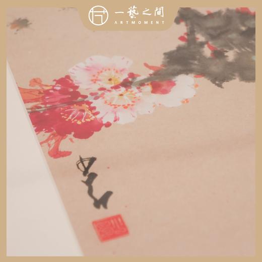 高清复制画 赵少昂《小品花鸟（一）》48cm*48cm 含框 复制装饰画 新中式风格轻盈高清雅致好搭配茶室客厅书房办公室已装框 商品图2