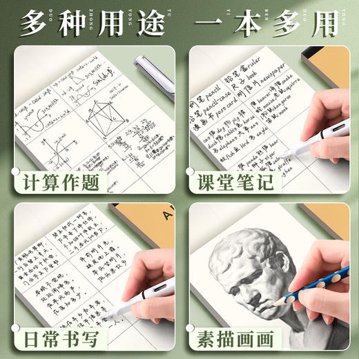 草稿纸考研专用学生用大学生a4纸草稿本空白b5高中生演算纸加厚数 商品图3