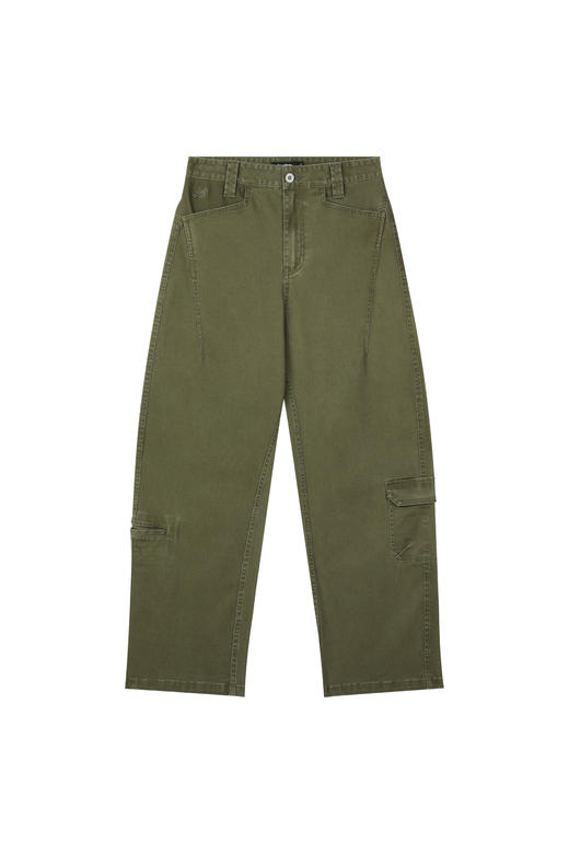 oneup弯刀茧形工装长裤 商品图5