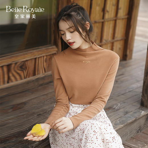 皇家丽美半高领女秋冬百搭修身上衣内搭SZ2635 商品图5