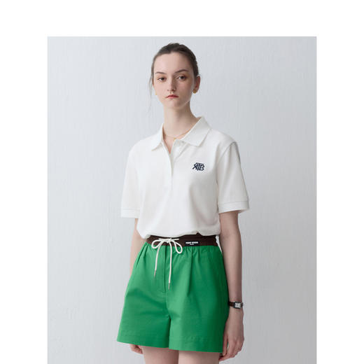 TeenieWeenie小熊字母POLO衫T恤女夏季女t恤TTHA242491P 商品图1