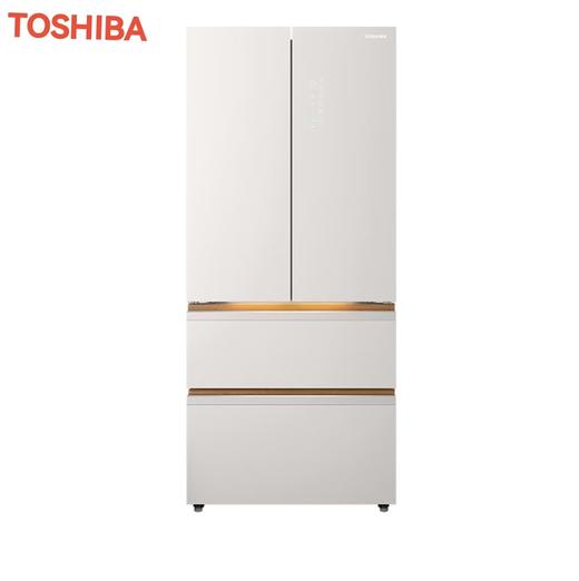 【家电特推】东芝（TOSHIBA）冰箱法式四门520升高容全嵌雾化保鲜抗菌净味双系统智能家用大冰箱GR-RF536WI-PG1D4玉芷纱 商品图0