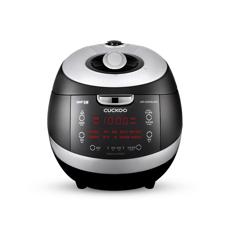 IH加热 | CUCKOO福库韩国原装进口1.8倍高压智能语音电饭煲3L-CRP-HZXF0610FB