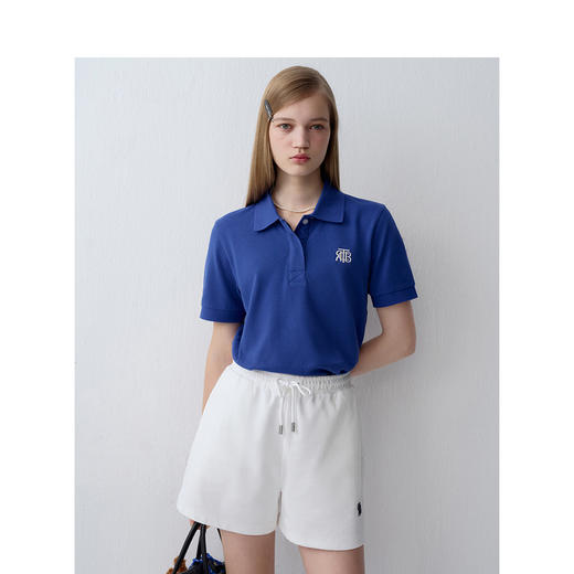 TeenieWeenie小熊字母POLO衫T恤女夏季女t恤TTHA242491P 商品图2