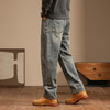 【新款DQ】大依优型大码松紧腰直筒牛仔裤长裤男舒适休闲简约百搭加肥加大男装潮款 商品缩略图2