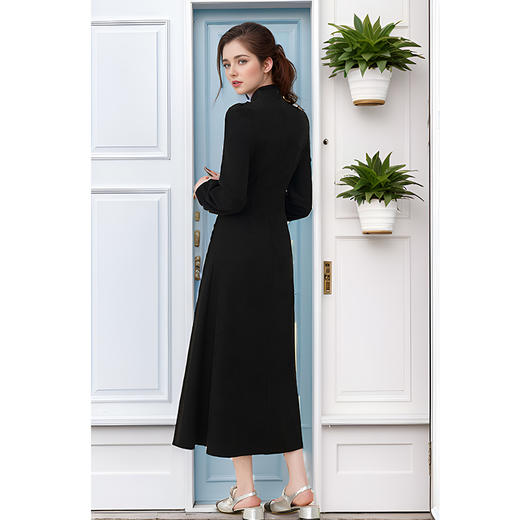8/22奢姿大码女装2024秋季气质小立领旗袍裙子胖妹妹时尚拼接连衣裙9943862026 商品图3