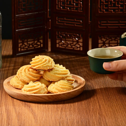 【下单送礼袋】澳门特产西点港海盐腰果曲奇（黄油） 160g/罐 商品图2