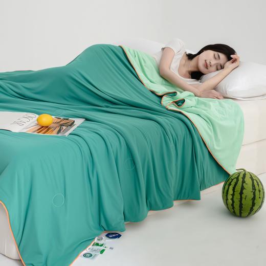 【A类瓜瓜大豆夏凉被】凉感丝冰淇淋夏凉被凉感瓜瓜夏被空调被可机洗夏天薄被子，牢牢固定内芯，不易滑动。ry 商品图1