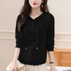 CC-58-8211羊毛衫连帽卫衣女春秋2024新款针织宽松百搭洋气外穿套头打底毛衣 商品缩略图3