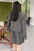 amadella 深灰条纹短款西装百褶裙套装 13811 商品缩略图3