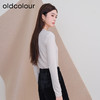 oldcolour冬季新款纯色V领宽松百搭长袖T恤打底内搭女P420201A1 商品缩略图4