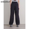oldcolour冬季新款撞色运动宽松美式工装显瘦休闲长裤女P440710A1 商品缩略图4