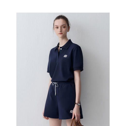 TeenieWeenie小熊字母POLO衫T恤女夏季女t恤TTHA242491P 商品图3