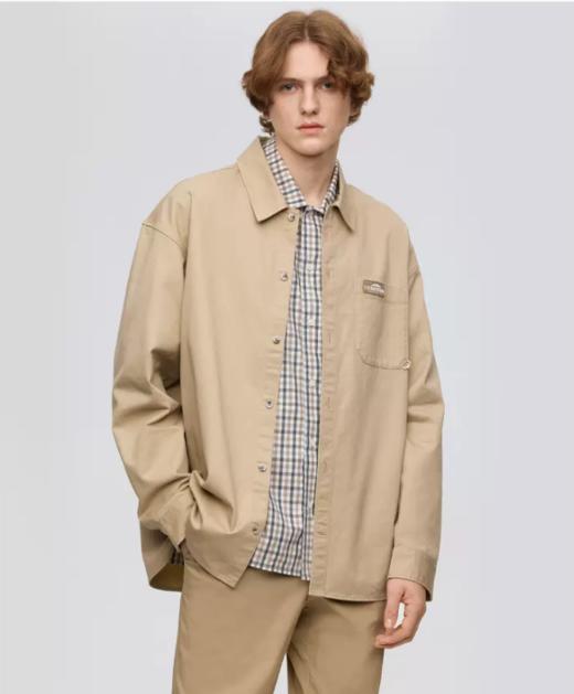 【大都会】TeenieWeenie小熊男装简约衬衫男2024夏季新款休闲外套翻领长袖 商品图2